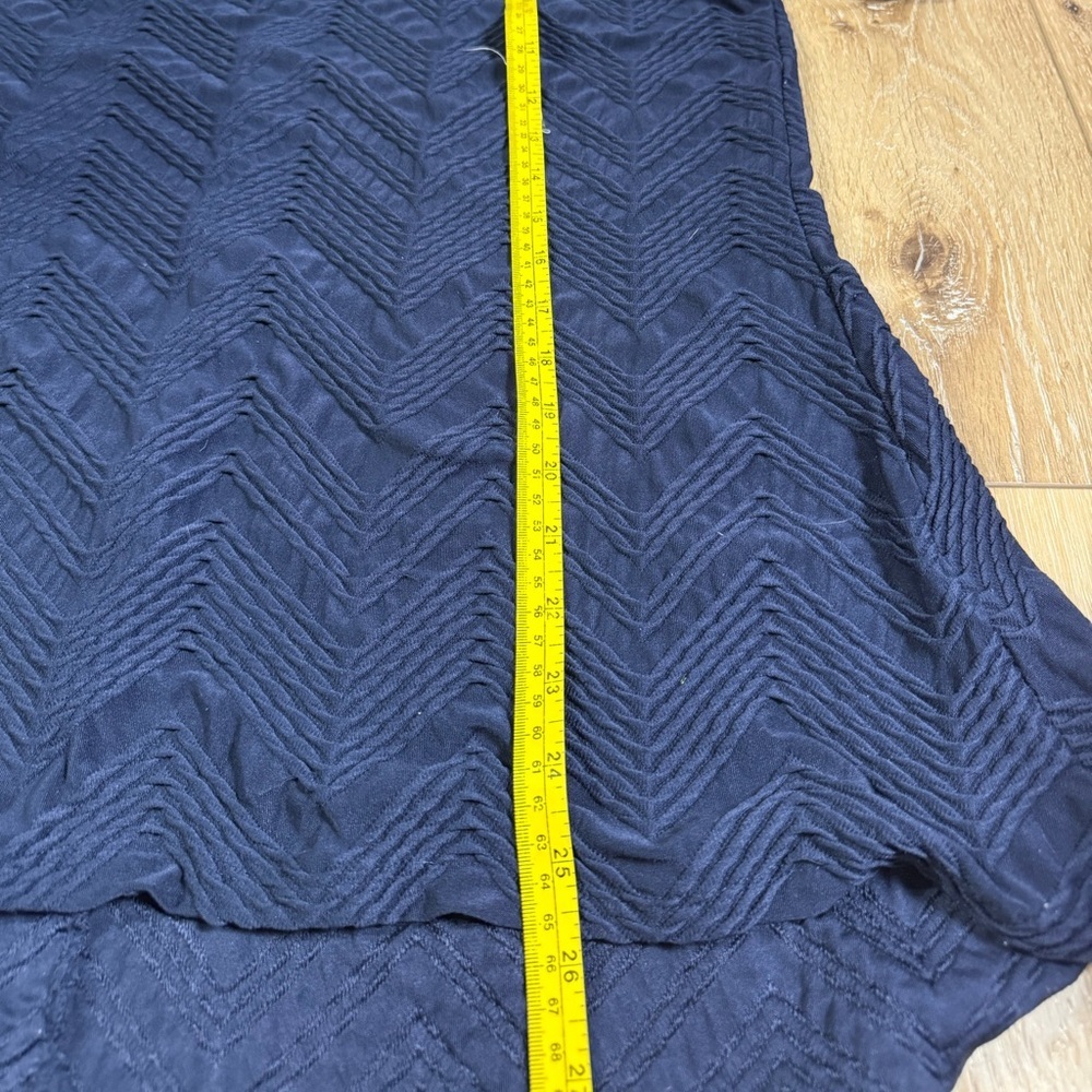 Philosophy Navy Blue Chevron Women's Top Size 2X - Picture 8 of 9